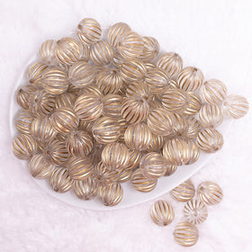 16mm Gold antique Bubblegum Beads
