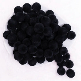 16mm Black Velvet Bubblegum Bead