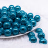 front view of a pile of 16mm Blue Miracle Bubblegum Bead