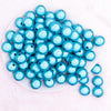 top view of a pile of 16mm Blue Miracle Bubblegum Bead