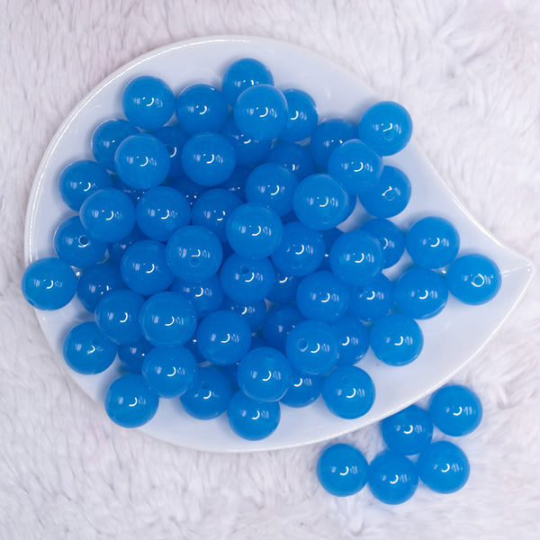 top view of a pile of 16mm Bright Blue 