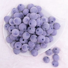16mm Dusty Purple Velvet Bubblegum Bead