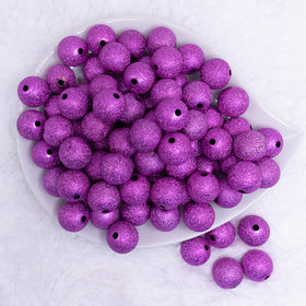 16mm Fuchsia Stardust Acrylic Bubblegum Beads