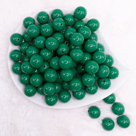 16mm Green Solid Acrylic Bubblegum Jewelry Beadsx