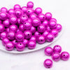 front view of a pile of 16mm Hot Pink Miracle Bubblegum Bead