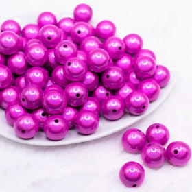 16mm Hot Pink Miracle Bubblegum Bead