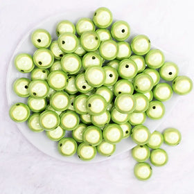 16mm Lime Green Miracle Bubblegum Bead