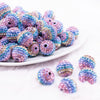 front view of a pile of 16mm Pastel Rhinestone  luxury bead
