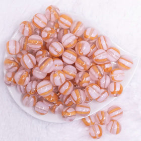 16mm Pink Cats Eye Acrylic Bubblegum Beads
