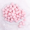 top view of a pile of 16mm Pink Velvet Bubblegum Bead