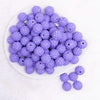 top view of a pile of 16mm Purple on Purple Rhinestone Bubblegum Beads