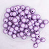 top view of a pile of 16mm Purple Miracle Bubblegum Bead