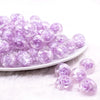 front view of a pile of 16mm Purple Rose Bubblegum Beads