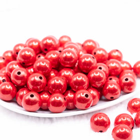 16mm Red Miracle Bubblegum Bead