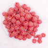 top Red Rhinestone Rhinestone AB Bubblegum Beads