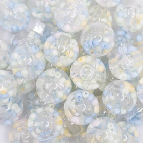 18mm Blue and Yellow Confetti Acrylic Water Beads