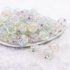 front view of a pile of 18mm Colorful Confetti Acrylic Water Beads