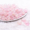 front view of a pile of 18mm Light Pink Confetti Acrylic Water Beads