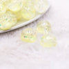 macro view of a pile of 18mm Lime Glitter Acrylic Water Beads