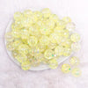 top view of a pile of 18mm Lime Glitter Acrylic Water Beads