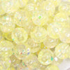 close up view of a pile of 18mm Lime Glitter Acrylic Water Beads