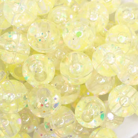 18mm Lime Glitter Acrylic Water Beads