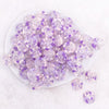 top view of a pile of 18mm Purple Confetti Acrylic Water Beads