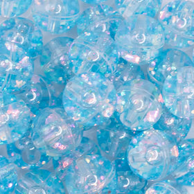 18mm Blue Glitter Acrylic Water Beads