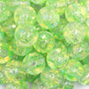 close up view of a pile of 18mm Green Glitter Acrylic Water Beads