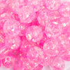 close up view of a pile of 18mm Hot Pink Glitter Acrylic Water Beads