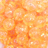 close up view of a pile of 18mm Orange Glitter Acrylic Water Beads