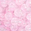 close up view of a pile of 18mm Pink Glitter Acrylic Water Beads