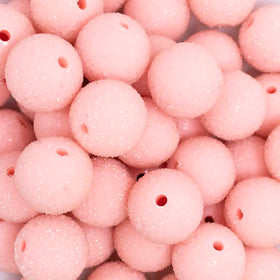 19mm Peach Sugar Bubblegum Beads