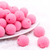 front view of a pile of 19mm Pink Sugar Bubblegum Beads