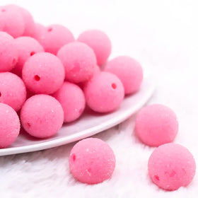 19mm Pink Sugar Bubblegum Beads