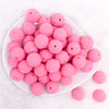top view of a pile of 19mm Pink Sugar Bubblegum Beads