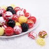 front view of a pile of Crime Scene Acrylic Bubblegum Bead Mix - 50 Count