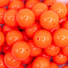 close up view of a pile of 20mm Dark Orange Solid Acrylic Bubblegum Beads