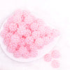 top view of a pile of 20mm Pink Berry Rhinestone Bubblegum Beads