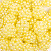 top view of a pile of 20mm Yellow Berry Rhinestone Bubblegum Beads