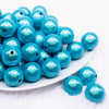 front view of a pile of 20mm Blue Miracle Bubblegum Bead