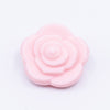 candy pink 20mm Rose Silicone Focal Beads