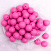 top view of a pile of 20mm Dusty Pink Solid Bubblegum Beads