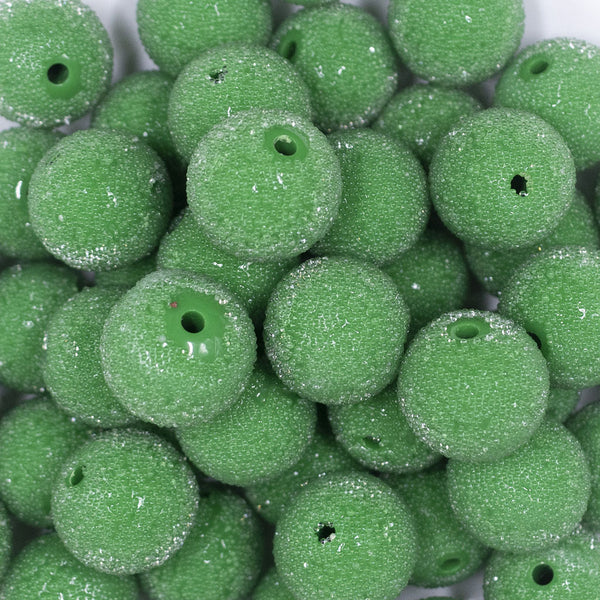 22mm Green Sugar Bubblegum Beads