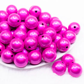 20mm Hot Pink Miracle Bubblegum Bead