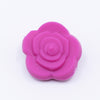 hot pink 20mm Rose Silicone Focal Beads