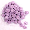 top view of a pile of 20mm Light Purple Ball Bead Bubblegum Beads