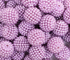 close up view of a pile of 20mm Light Purple Ball Bead Bubblegum Beads