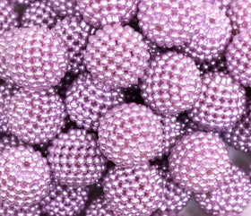 20mm Light Purple Ball Bead Bubblegum Beads