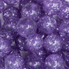 close up view of a pile of 20mm Light Purple Glitter Tinsel Bubblegum Beads